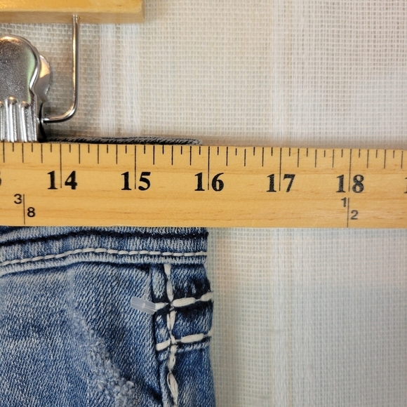 Miss Me Boyfriend Jeans Midrise Lowrise Blue Size 27 JPB5014‎ - Picture 5 of 12